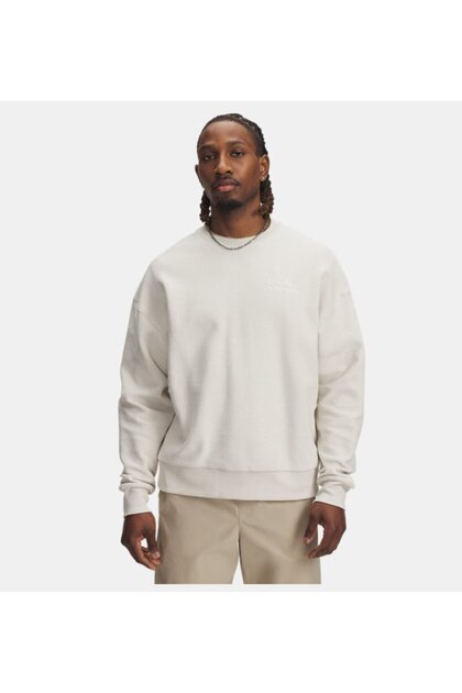 Erkek UA Icon Rev Terry Crew Sweatshirt 6003942-110