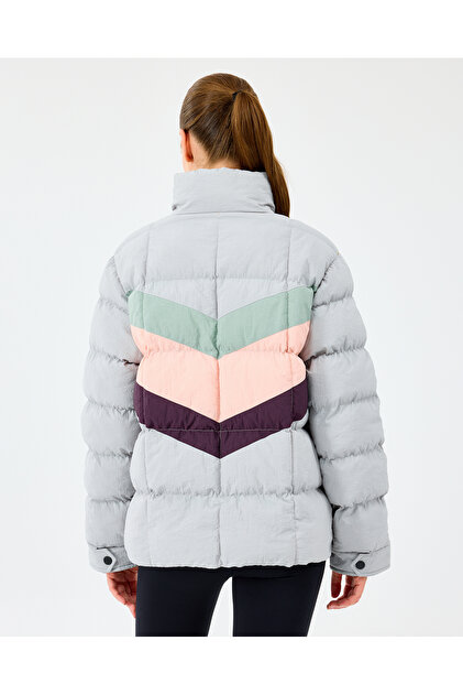 Skechers W Puffer Jacket Kadın Gri Mont S2520207-2568 - Fiyatı
