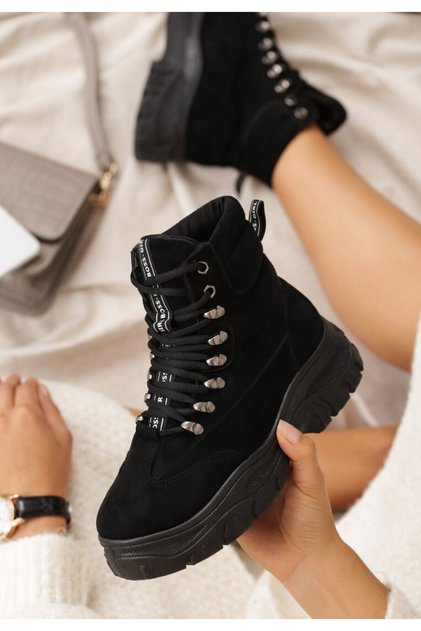 Sneakers αστραγαλου γυναικεια μαύρα Onisa