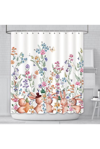 Perdea dus, primavara, 180x180cm, 12 carlige