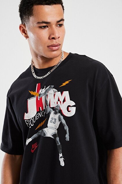 Nike Jordan Brand 85 SS Crew Erkek Grafikli Tişört Siyah - Fiyatı