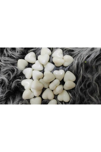 Mini Heart Decorative Scented Soap, White Heart Soap (15 Pieces - 2X2 cm Tiny Soaps)