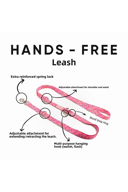 Pink Bones Hands-Free Walking Strap Leash
