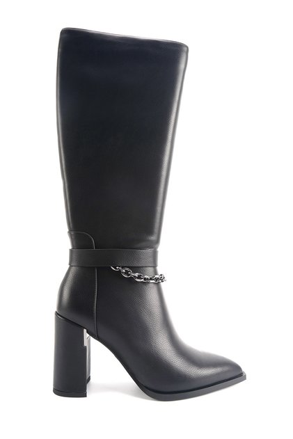 Flor 4Pr Black Women's Heeled Boots