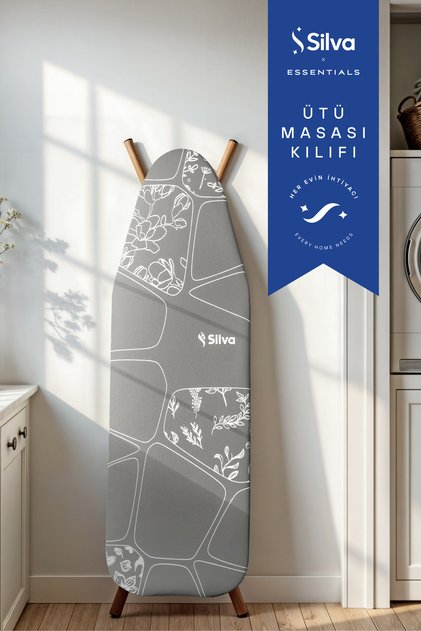 Ütü Masası Kılıfı Gri (50x140 cm)