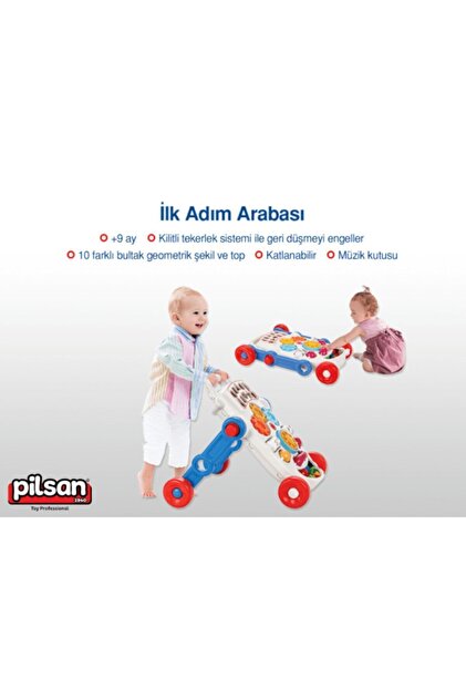 Pilsan Happy İlk Adım Arabası Müzikli Aksesuarlı Pembe Fiyatı