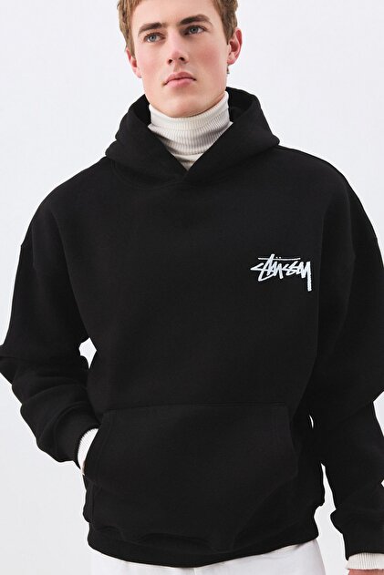 Trendiz Unisex Stüssy Zar Sweatshirt Siyah - Fiyatı, Yorumları