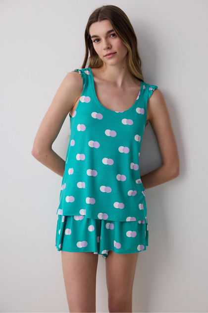 Colorful Dots Shorts Pajama Set