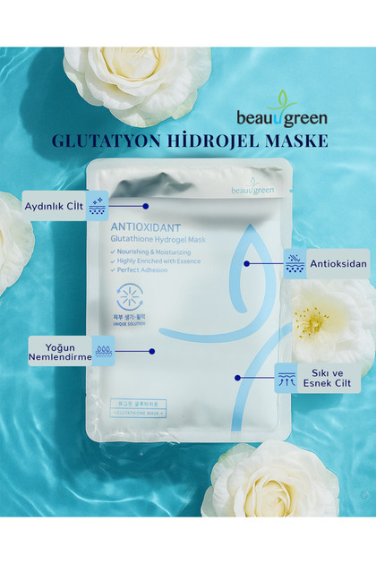 beauugreen antioxidant glutathione hydrogel mask Provega Antioksidan Glutatyon Hidrojel Maske | Korean Cosmetics - 5'li Peptides in the Limelight: NOREVIEW SIZES:SINGLE SHEET MASK