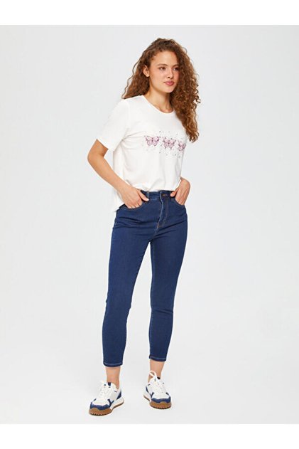 Slim Fit Super Comfort Örme Jean Pantolon B00086
