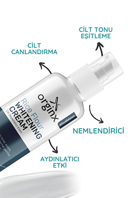 化粧下地 ORGANIA WHITENING CREAM 50ml Orginx Genital Bölge ve Cilt Beyazlatıcı, Ton Eşitleyici Leke