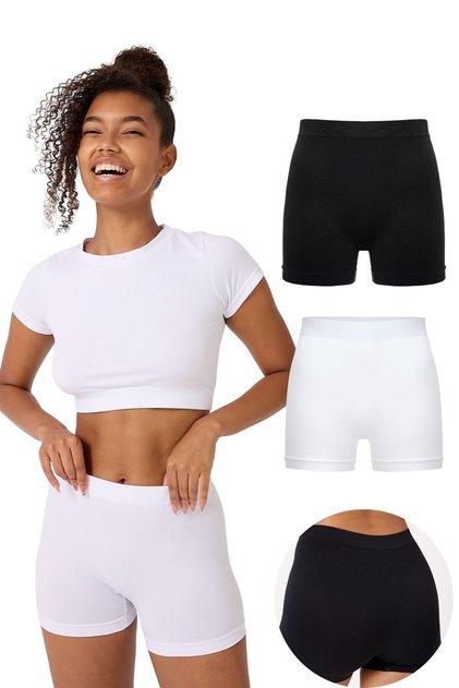 2-Pack Women's Seamless Flexible Basic Boxers