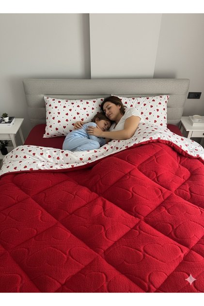 Süper Battal Boy (King) Kalpli Jakarlı Welsoft Yorgan 230x260cm + 2 Adet Yastık Kılıfı