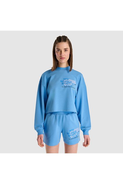 WNC1502 Mavi Kadın Sweatshirt