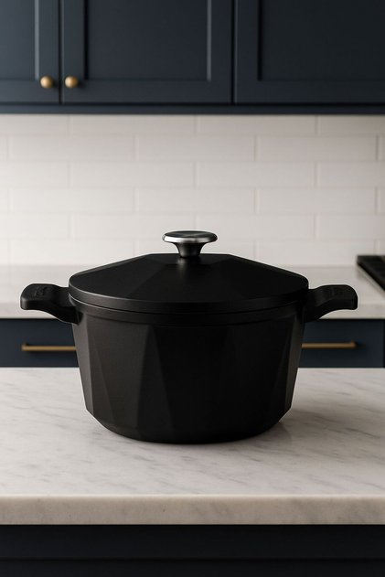 3119 Cast Iron Pot 20 cm Quartz Black