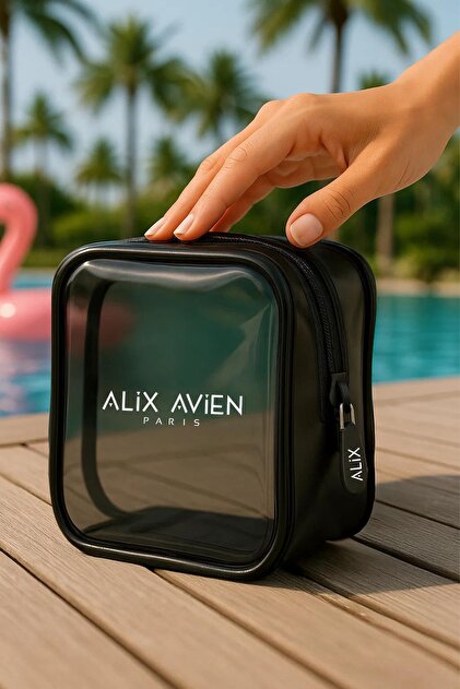 Alix Avien Gri Mini Makyaj Çantası - Gray Cosmetic Bag - Fiyatı