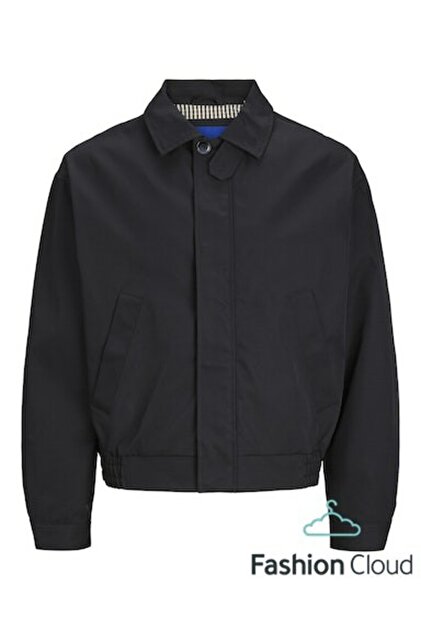 希少 more about less NYLON HARRINGTON JKT Jack & Jones Erkek Siyah Jorsantorini Harrington Jacket Sn Mont