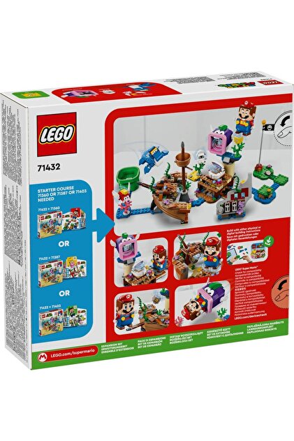 未開封☆マリオ・アゴスティーニ 運河沿いの家 LEGO ® Super Mario™ Dorrie'nin Batık Gemi Macerası Ek Macera Seti