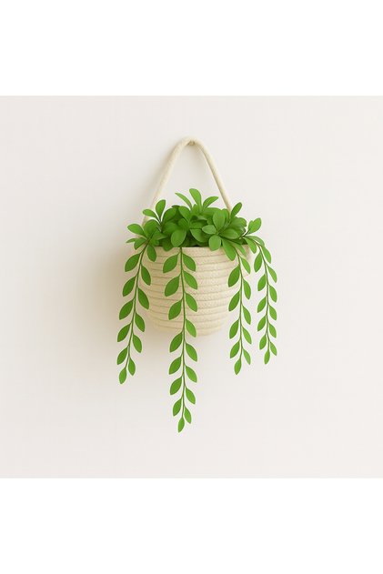 Sepet Dekoratif Mini Çiçeklik Saksılık 12x10 cm BİTKİ VE ASMA APARATI DAHİL DEĞİLDİR