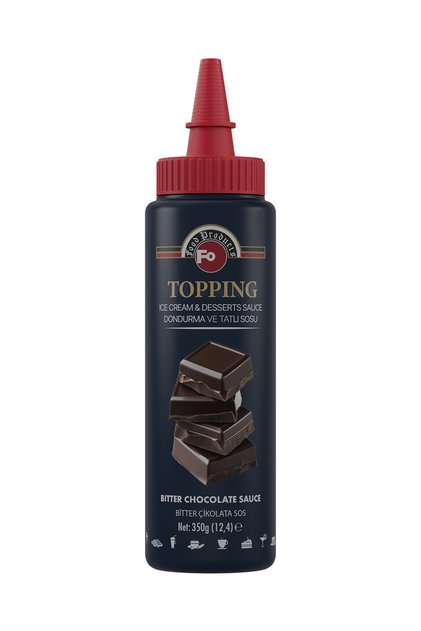 Bitter Çikolatalı Topping Dondurma Sosu 350 gr