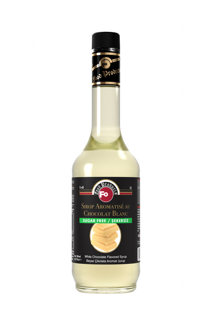 Beyaz Çikolata Aromalı Şurup - Şekersiz 700 ml