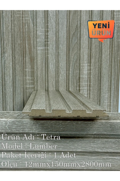 Mdf Duvar Paneli ve Duvar Lambrisi ve Vestiyer Tv Ünistesi Dekoratif Paneli 15X280 (1 ADET) LUMBER