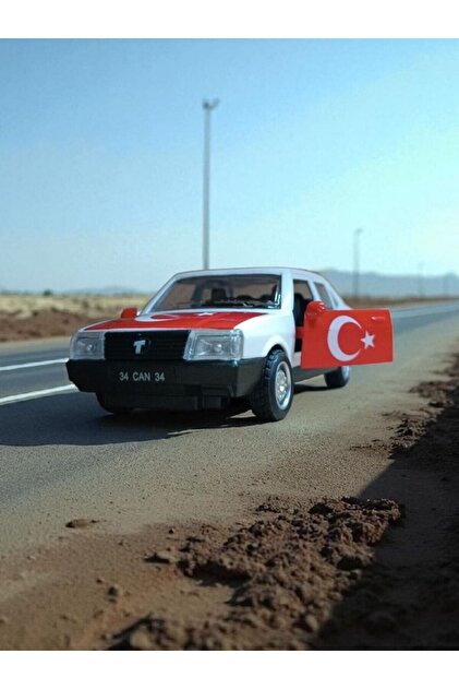 Nostaljik Lezzetler Nostaljik Metal Çek Bırak Türk Bayraklı Beyaz