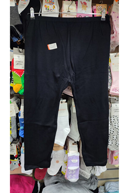 Women's 3-Pack 100% Cotton Combed Ribbed Knee-Length Leggings 235 Black