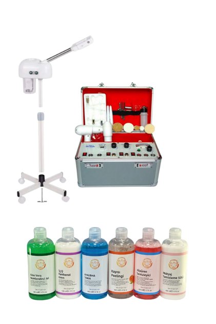 Bag Type Skin Care Device + Steam + Cabin Size Skin Care Products