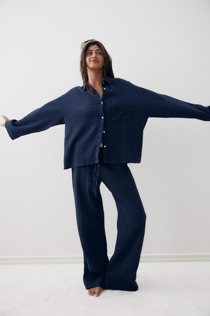 Pamuklu Muslin Pijama Takımı