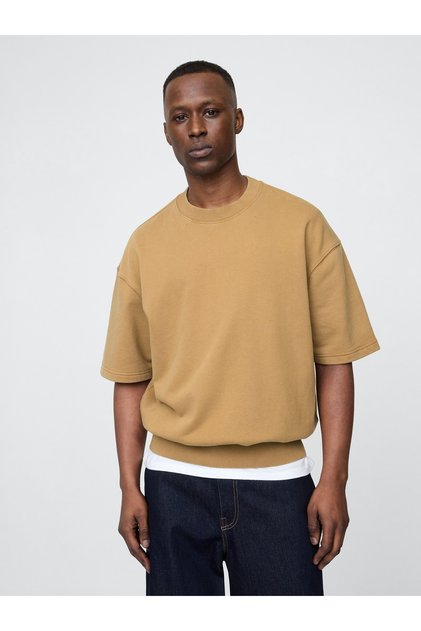 ErkekHeavyweight Bisiklet Yaka Sweatshirt