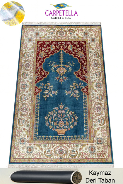 Luxury Velvet Prayer Rug Soft Non-Slip Prayer Mat