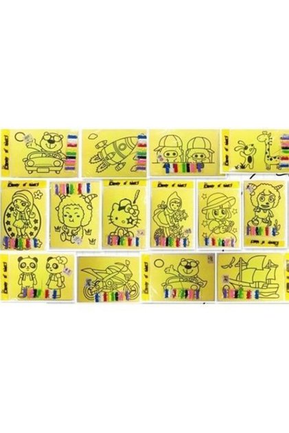 15 Pieces Sand Painting Set Sand Drawing Game for Girls and Boys