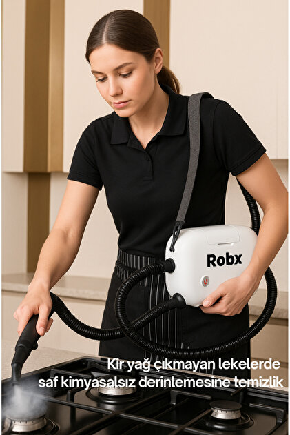 ROBX Yeni Nesil Çok Fonksiyonlu 21 Adet Aksesuar Buharlı Temizlik