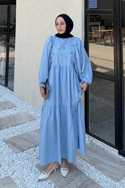 Summer Elica Dress Baby Blue