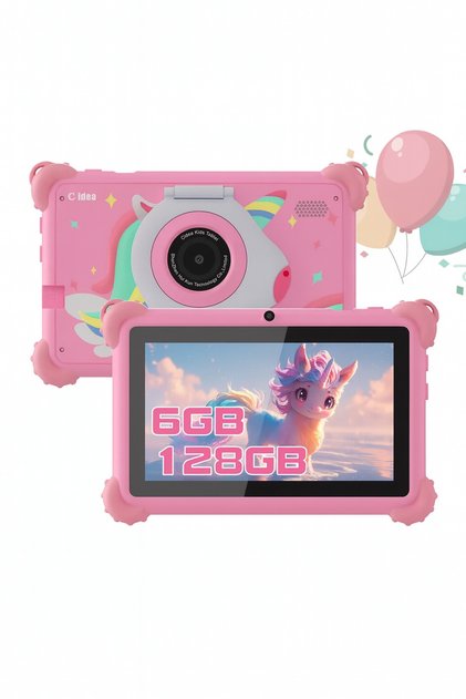 C idea CM88 Kids Tablet | 7" Display | Wi-Fi & Bluetooth | Built-in Stand | Shockproof Edges