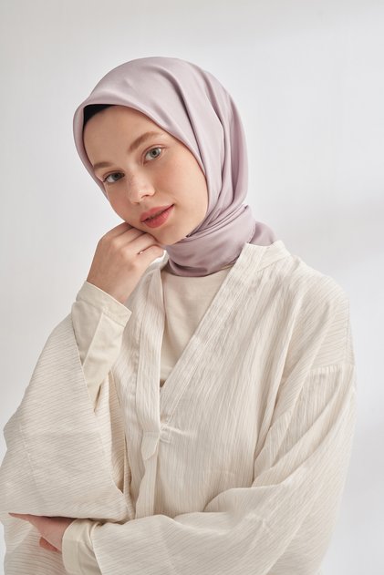 Premium Twill Silk Scarf - Matte Dried Rose