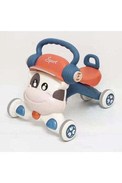 Simple Baby walking assistant toddler learn to walk musical and light baby walker with music - Blue