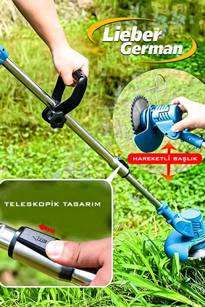 Lieber German LGM 21 Volt 2x Akülü Şarjlı Ağaç Dal Kesme Budama