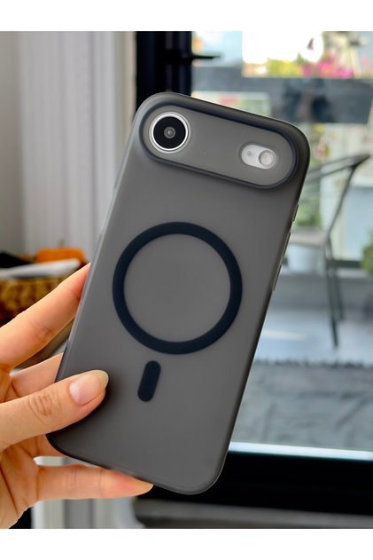 Iphone 17 Air Uyumlu MAGSAFE Özellikli Darbe Önleyici Şeffaf Silikon Kılıf