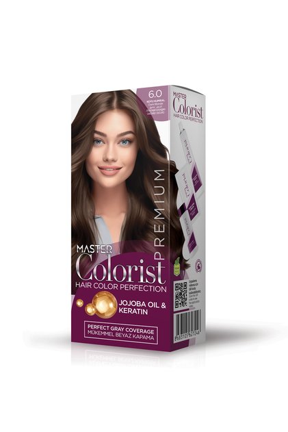 Premium Yarı Kit Set Saç Boyası 6.0 Koyu Kumral