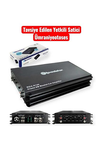 PlayStation4 - aruten Roadstar RDA-6140 4 KANALLI HOPARLÖR VE MİDRANGE AMFİSİ 4X60RMS