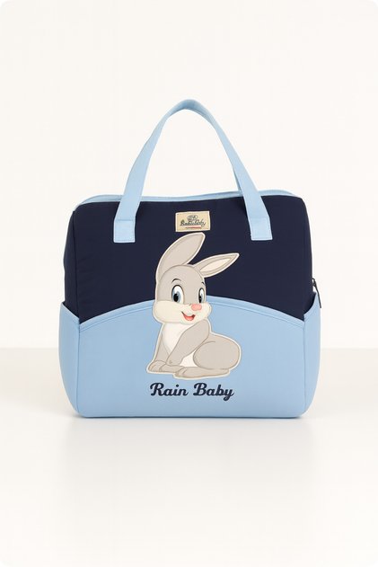 Mother Baby Care Bag Quilted Rabbit Patterned Mother Baby Bag