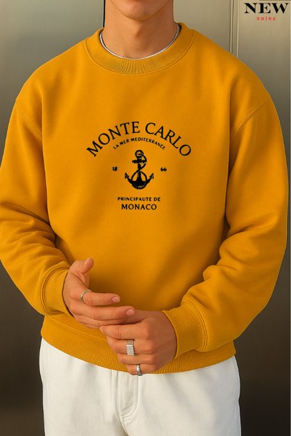 Monte Carlo Printed Crew Neck Sweatshirt
