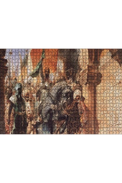 Cakasepetim Ottoman Sultan Fatih Sultan Mehmet Feti Visual Puzzle with 1000 Pieces Mdf (Wood)
