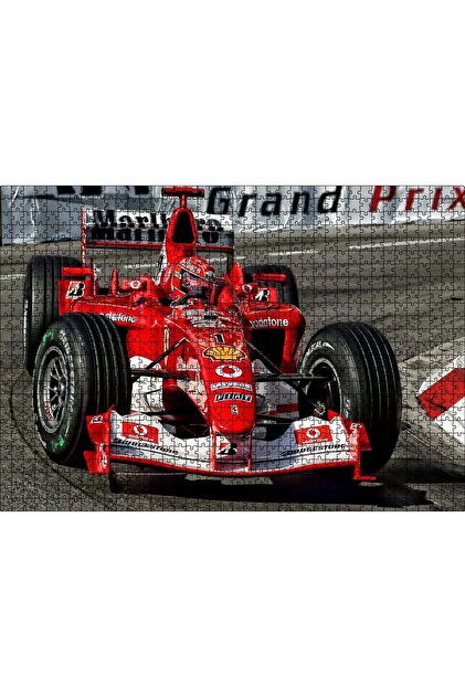 Cakapuzzle Cakasepetim Kırmızı Ferrari F1 Formula Yarışı 120 Parça