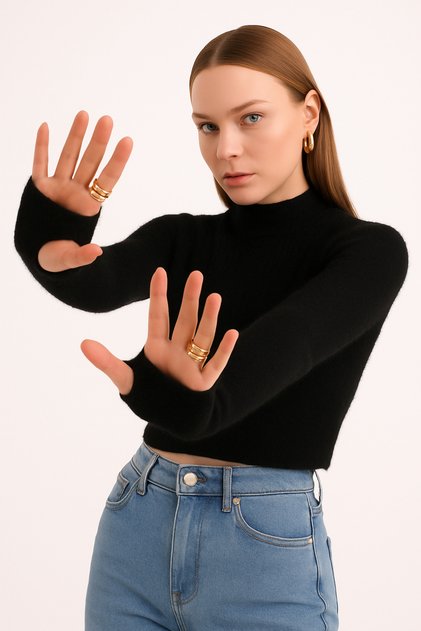 Parmak Geçirmeli Yumoş Crop