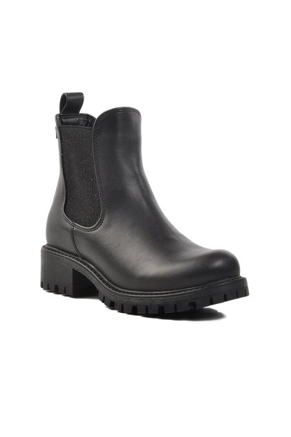 Black Zippered Women's Boots 23009 Z