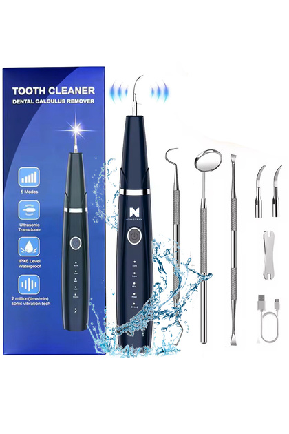 Dispozitiv Curățare Dinti Ultrasonic pentru Igiena Orală – Detartraj, 5 Moduri, LED, Reîncărcabil