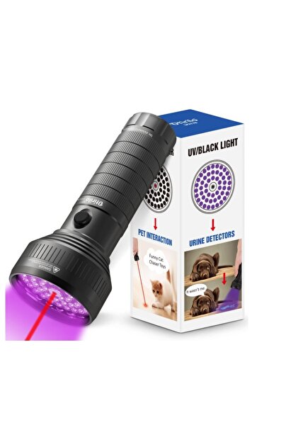 BalıkSaati Otirilio 51 LED UV Balıkçı Feneri ve Lazer Pointer (Mor